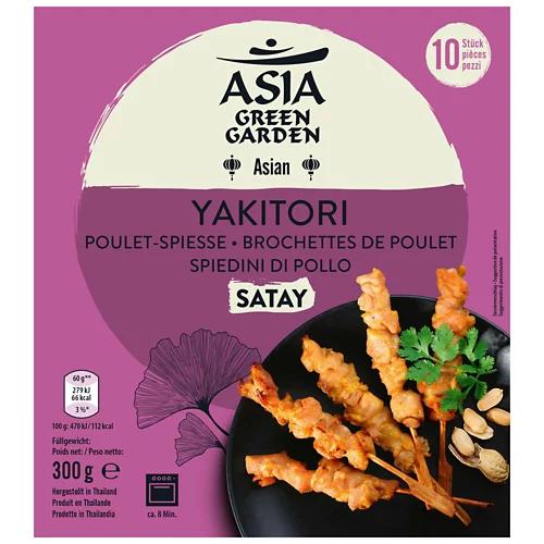ASIA GREEN GARDEN Brochettes yakitori, satay