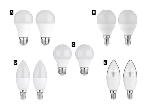 LIVARNO HOME(R) Dæmpbar LED-pære 2-pak