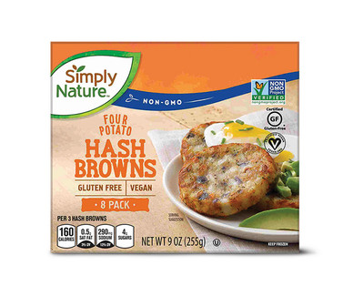 Simply Nature Root Veggie or Four Potato Hash Browns