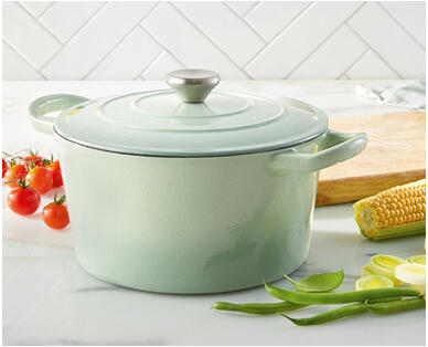 Cast Iron Dutch Oven 3.7L – Blue or Green
