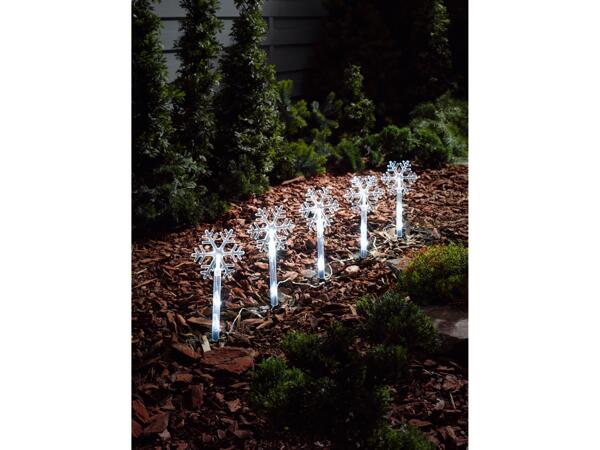 LED Stake Lights With Ground Spike, 4 or 5 Pieces
