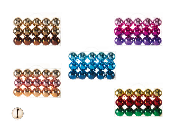 Boules de Noël, lot de 30