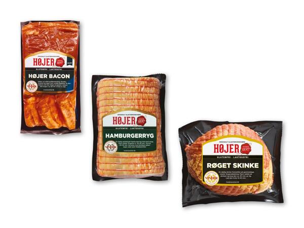 HØJER Røget bacon, hamburgerryg eller røget skinke