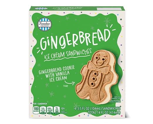 Sundae Shoppe Shortbread or Gingerbread Ice Cream Sandwiches