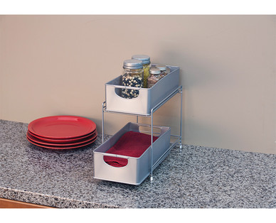 Easy Home Two Drawer Slide Out Organizer