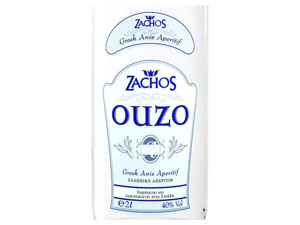 ZACHOS 2-Liter-Flasche Ouzo 40% Vol