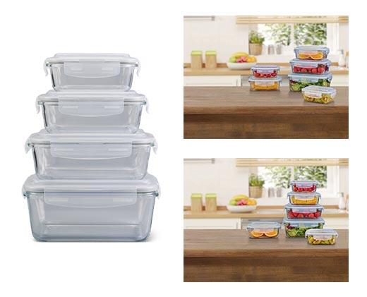 Crofton 
 12-Piece Glass Bowl Set with Snap Lids