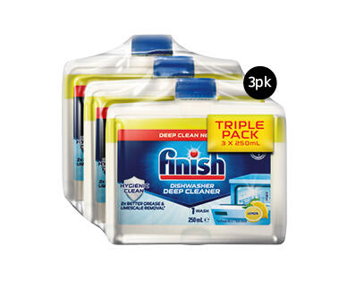 Finish Rinse Aid 3 x 500ml or Dishwasher Cleaner 3 x 250ml