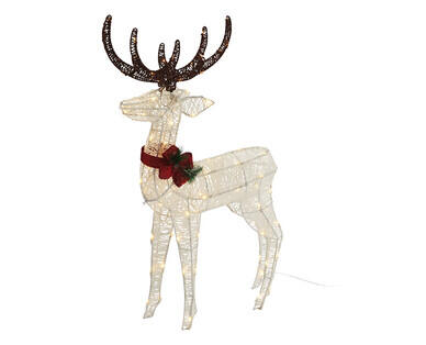 LED Solar Glitter Reindeer Light