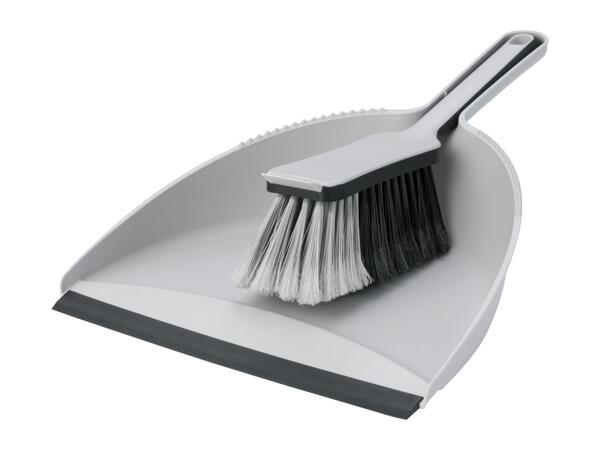 Livarno Home Dustpan & Brush Set - Grey
