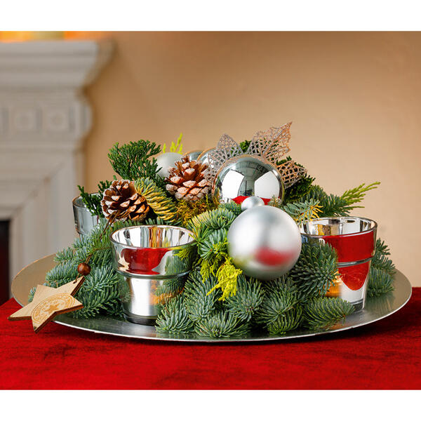 Edles Weihnachtsgesteck