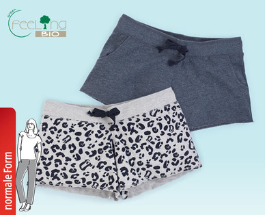 GREEN FEELING BIO Damen-Wellness-Shorts, Baumwolle (Bio)