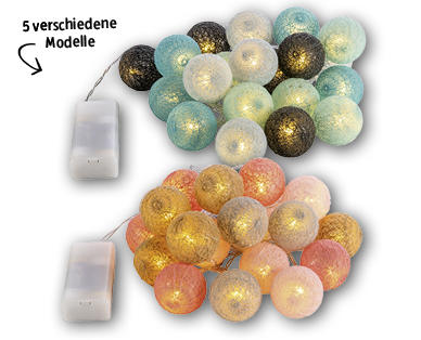 LED-Textilkugel-Lichterkette