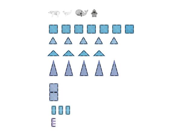 Lupilu Ice World Magnetic Building Set - 30 Piece Set