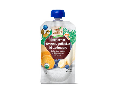 Little Journey Banana Sweet Potato Blueberry Puree