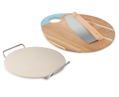Pizza Stone Set/Pizza Serving Paddle