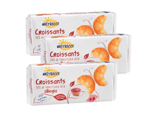 Croissant cherry jam