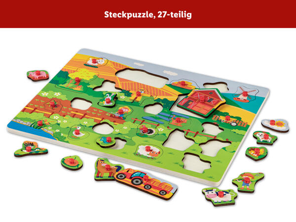 Holz-Puzzle Lernspiel