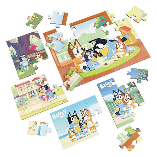 Kids 5 Piece Wooden Jigsaw Puzzle - Bluey