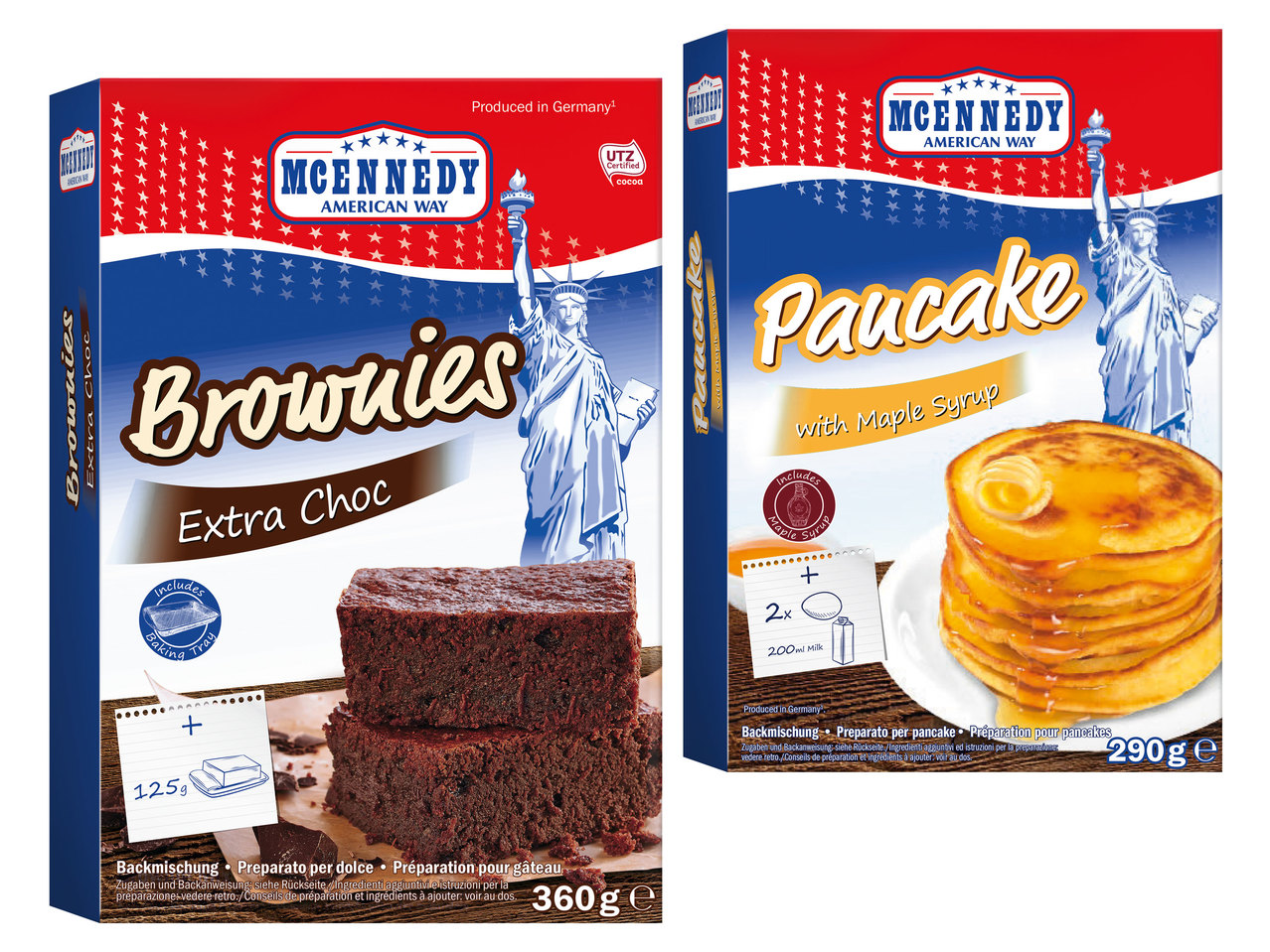 MCENNEDY Teig Mix American Breakfast