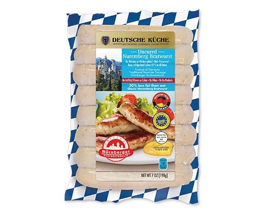 Deutsche Küche Nuremberg or Nuremberg Reduced Fat Bratwurst