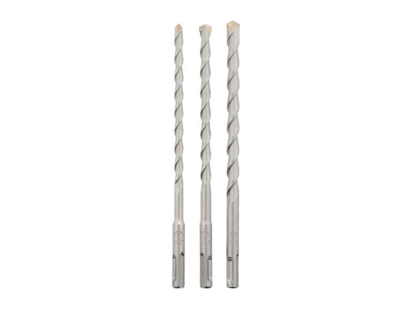 Parkside SDS-Plus Long Hammer Drill Bits - 3 Pieces