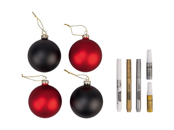 Paint Your Own Christmas Baubles Kit