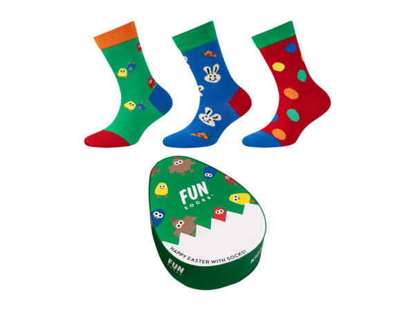 Kids' Fun Easter Socks - 3 Pack