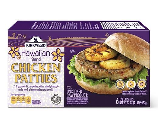 Kirkwood 
 Roma or Hawaiian Chicken Patties