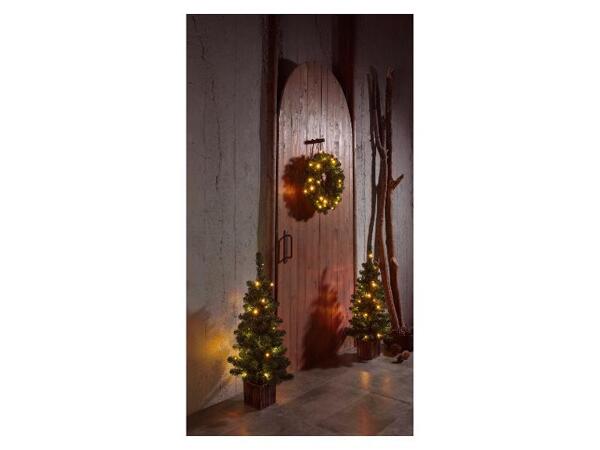 Sada LED vánočních stromků a adventního věnce