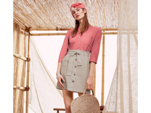 Ladies' Linen-Blend Skirt