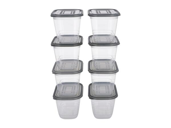 Silvercrest 1L Food Storage Containers - 8 Pack