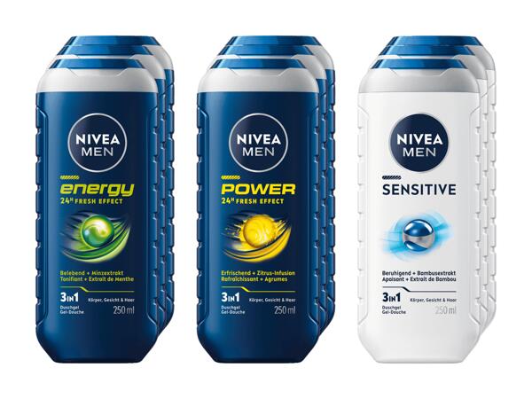 Crème de douche Nivea Men, pack de 3