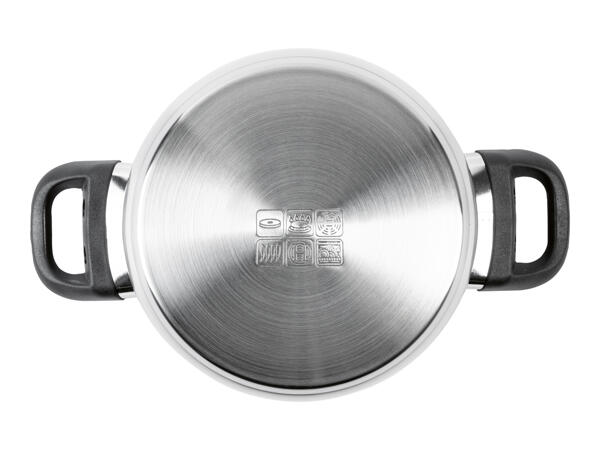 Ernesto 3 Piece Stainless Steel Pan Set