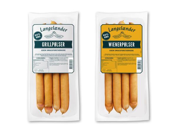 LANGELÆNDER Wiener- eller grillpølser