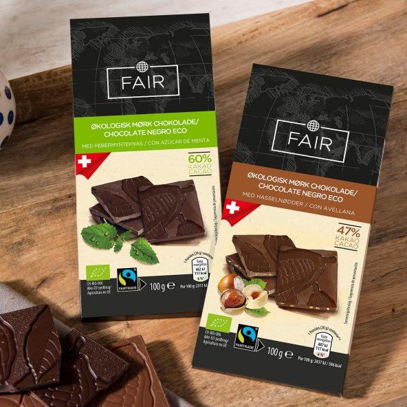 Økologisk mørk chokolade