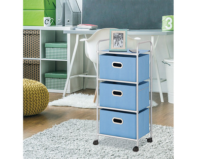 Easy Home 3-Drawer Storage Cart