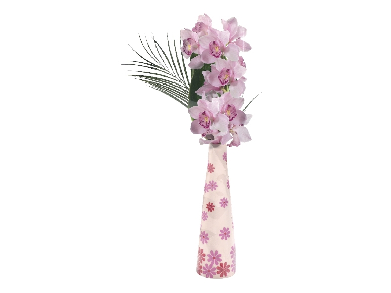 Cut Orchid in Ceramic Vase