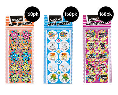 Merit Stickers 168pk