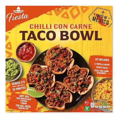 Chilli Con Carne Taco Bowl