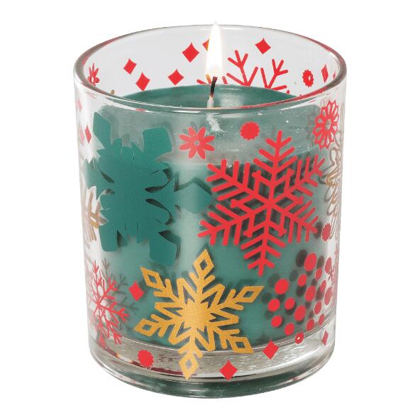 Verre avec bougie parfumée