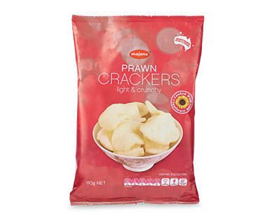 Prawn Crackers 110g or Vegetable Straws 90g