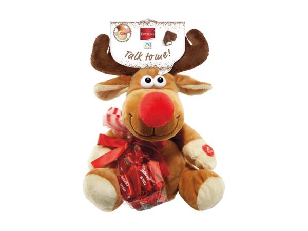 Talking Elk with chocolates
