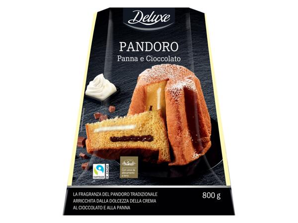 Pandoro with Cream and Chocolate