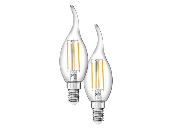 LED filament bulbs, 1 or 2 pieces