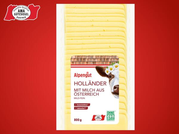 Käse nach Holländer Art in Scheiben