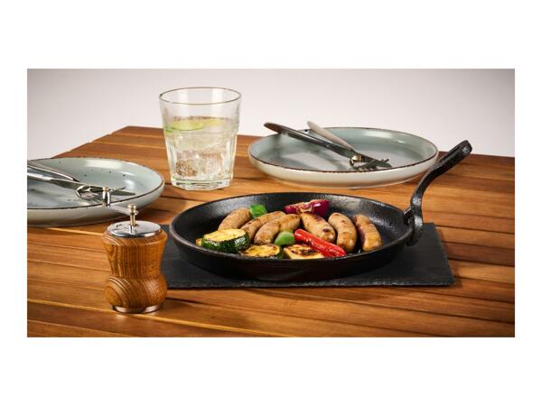 Grillmeister Round Barbecue Pan + Serving Platter