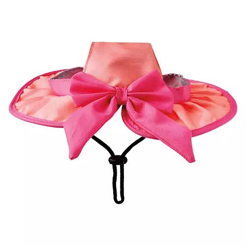 Pet Hat - Pink Bow, S/M