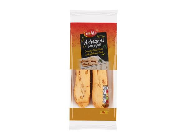 Crunchy Breadsticks with Sunflower Seeds