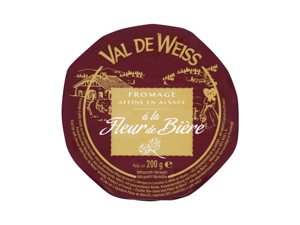 Val De Weiss French Soft Cheese with fleur de Biere Brandy